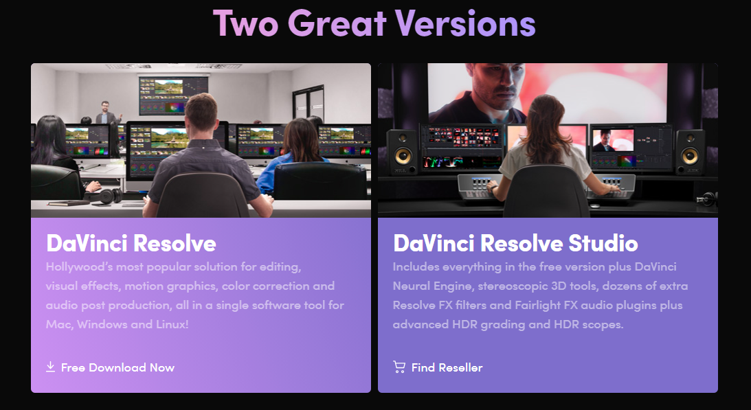 instal the new version for ipod DaVinci Resolve Studio 18